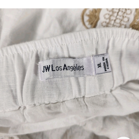 Johnny Was Linen Tasya A-Line Embroidered Skirt - Picture 7 of 12